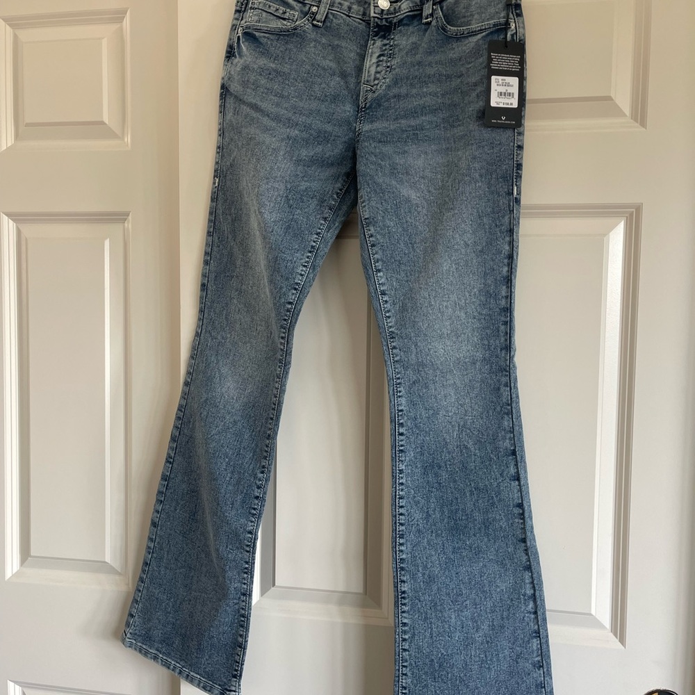 True Religion Light Blue Boot Cut Jeans